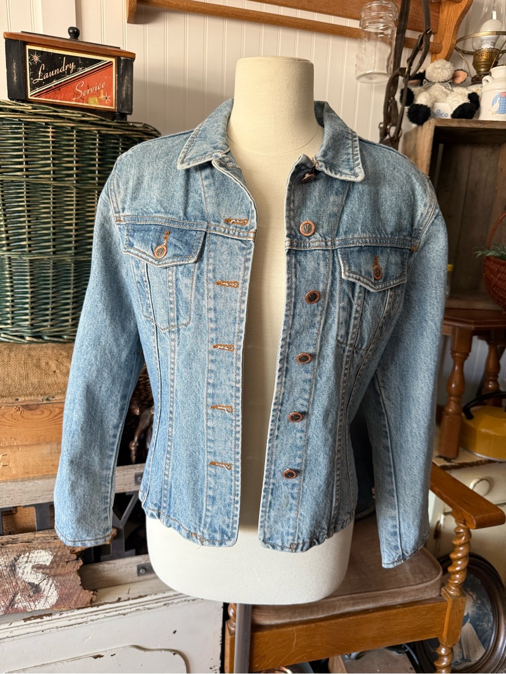 Vintage Light Blue Denim Jacket